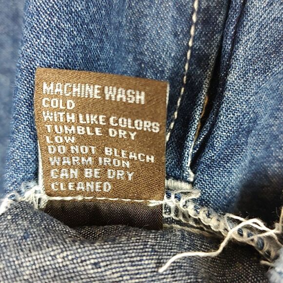 J. McLaughlin Collared Button Front Frayed Hem Denim Dress - Picture 9 of 14